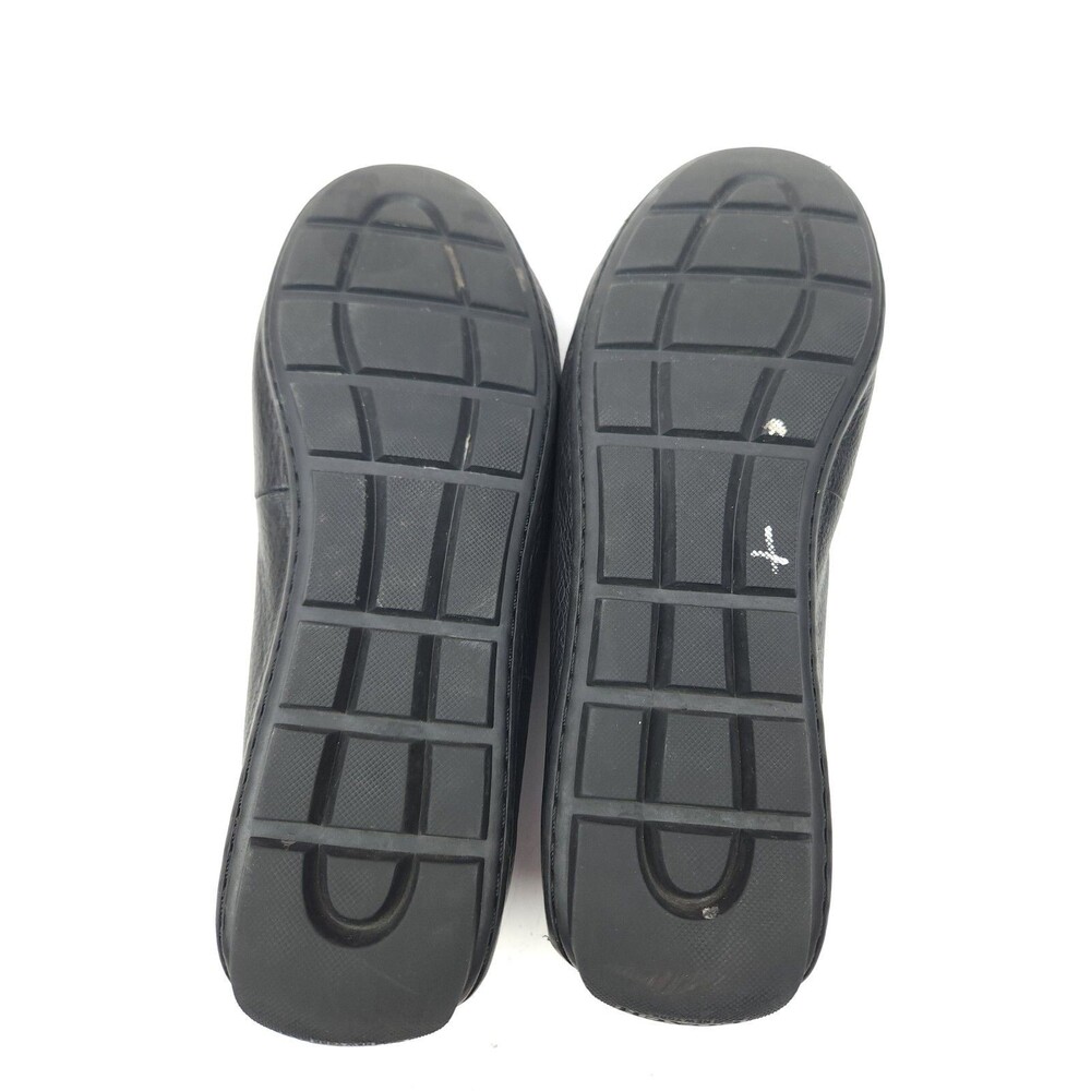 Coach Womens Mary Lock Up Driving Loafers Size 6 B Black Pebbled Grain Leather - Picture 11 of 11